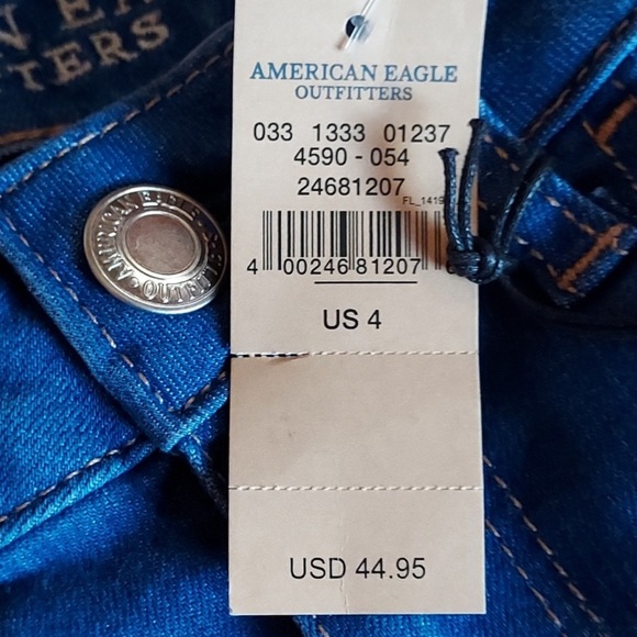 🆕 American Eagle High-Rise Shortie. Super Stretch. Size 4 - NWT - Picture 9 of 11